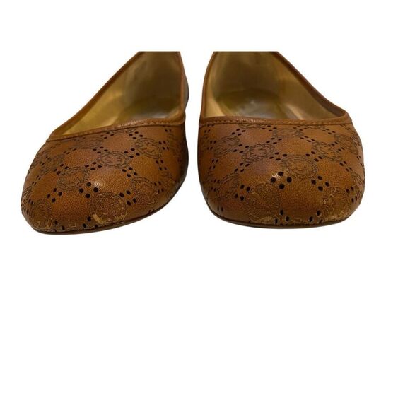 Michael Michael Kors Leather Logo Slip On Ballet Flats Sz 8M Designer Luxury - Picture 5 of 11